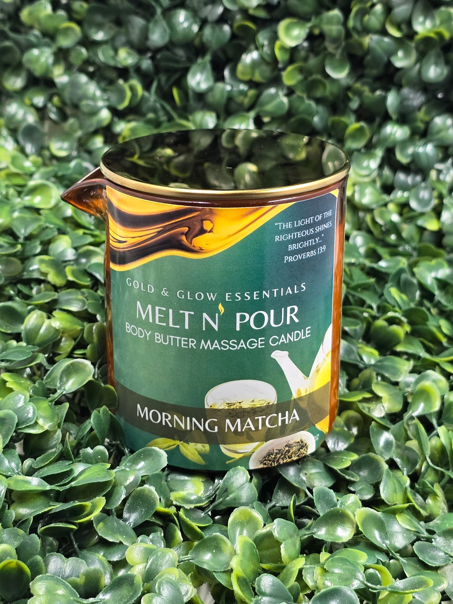 Morning Matcha Massage Body Butter Candle