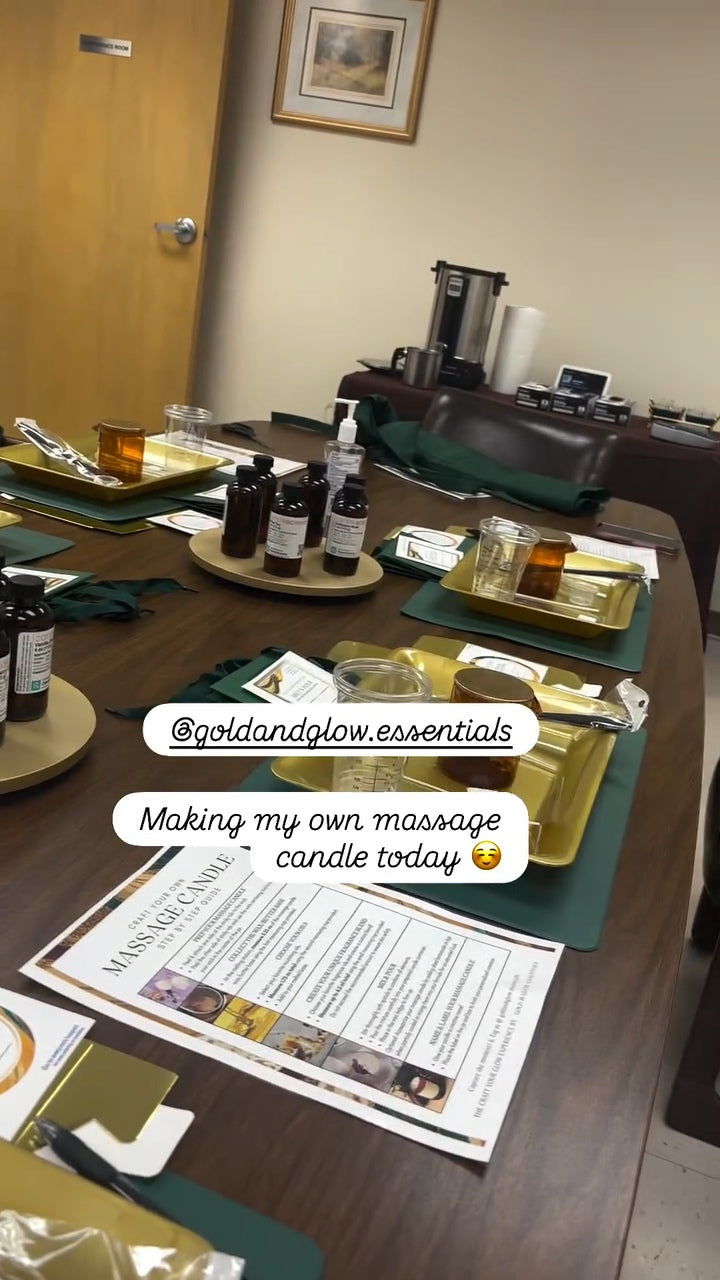 Create Your Own Massage Candle: A Craft Your low Experience Hosted by Gold & Glow Essentials
