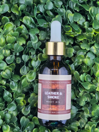Leather & Smoke Body Oil