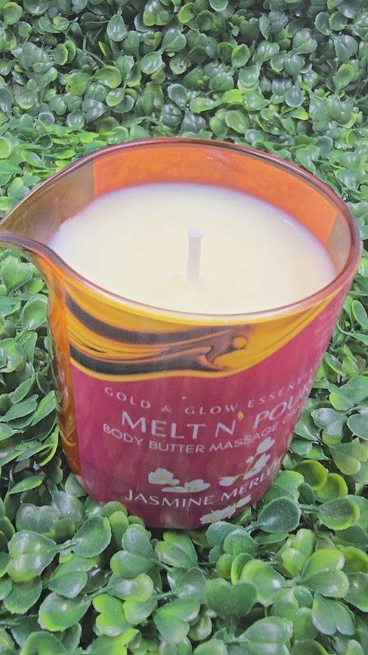 Jasmine Merlot | Massage Body Butter Candle