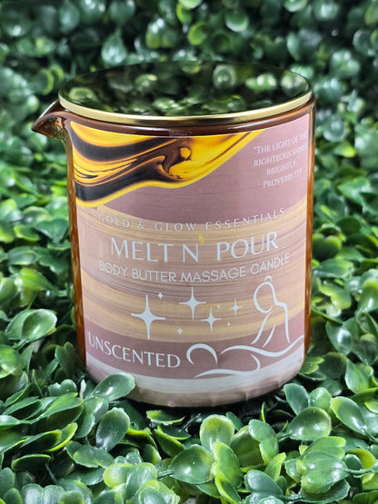 Unscented Massage Body Butter Candle