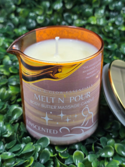 Unscented Massage Body Butter Candle