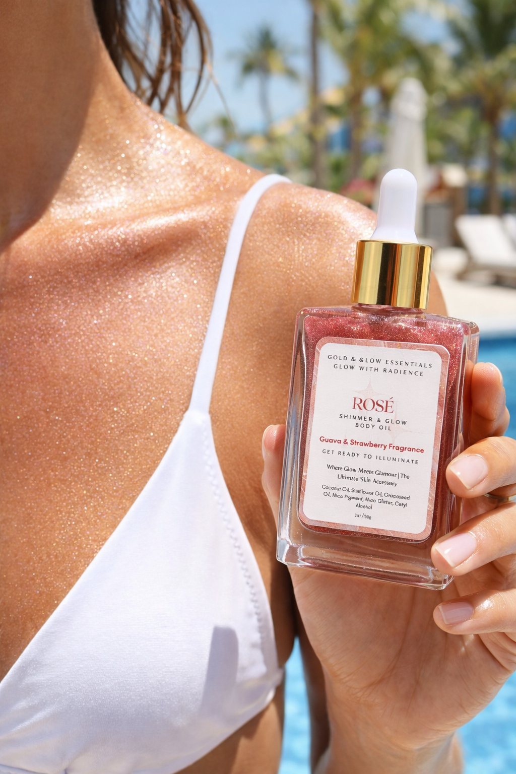 Rosé Shimmer & Glow Body Oil