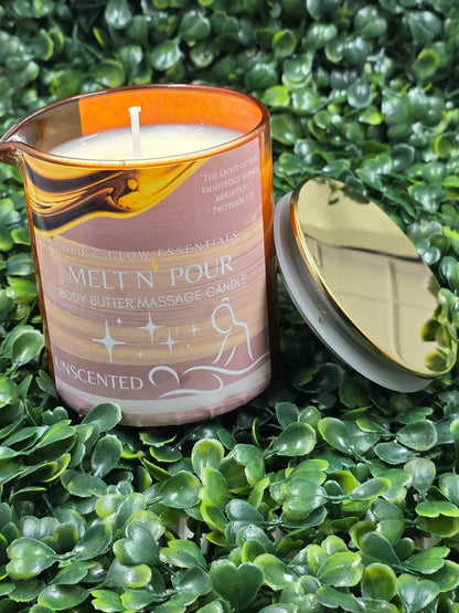 Unscented Massage Body Butter Candle